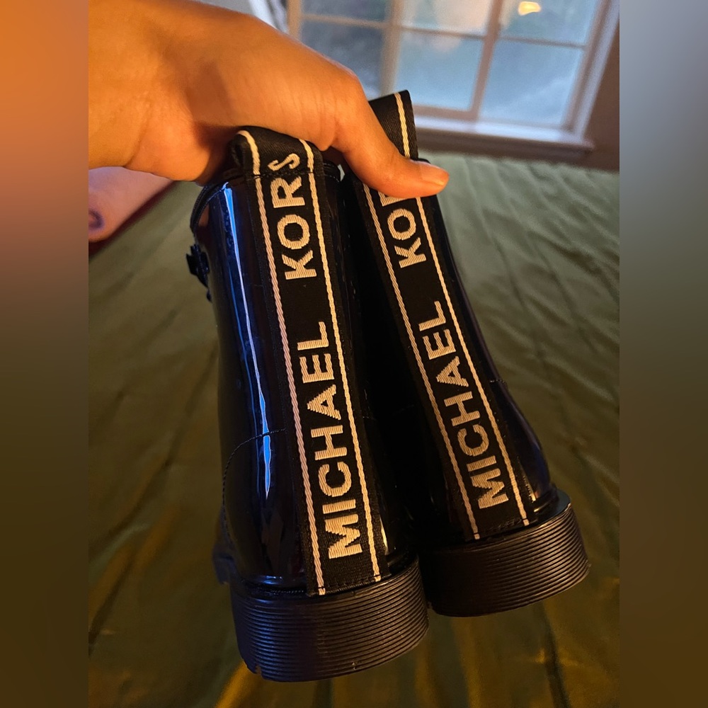 Michael Kors "Tavie" Combat Rain Boots